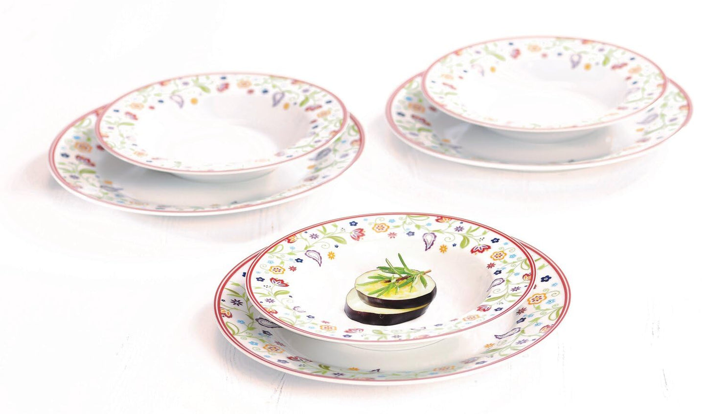 Porcelain Dinnerware Set 12 Piece Table Service