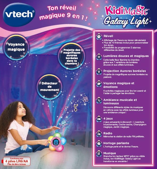 Kids Galaxy Light Alarm Clock with Projector