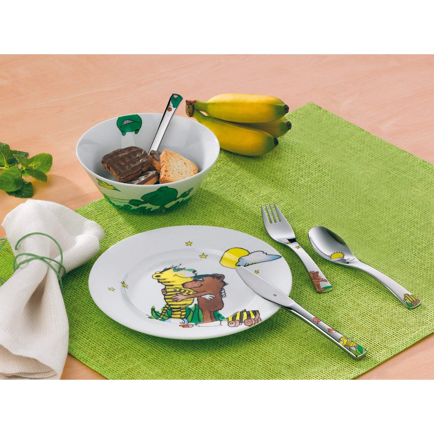 Kids Stainless Steel Dinnerware Set 6 Piece