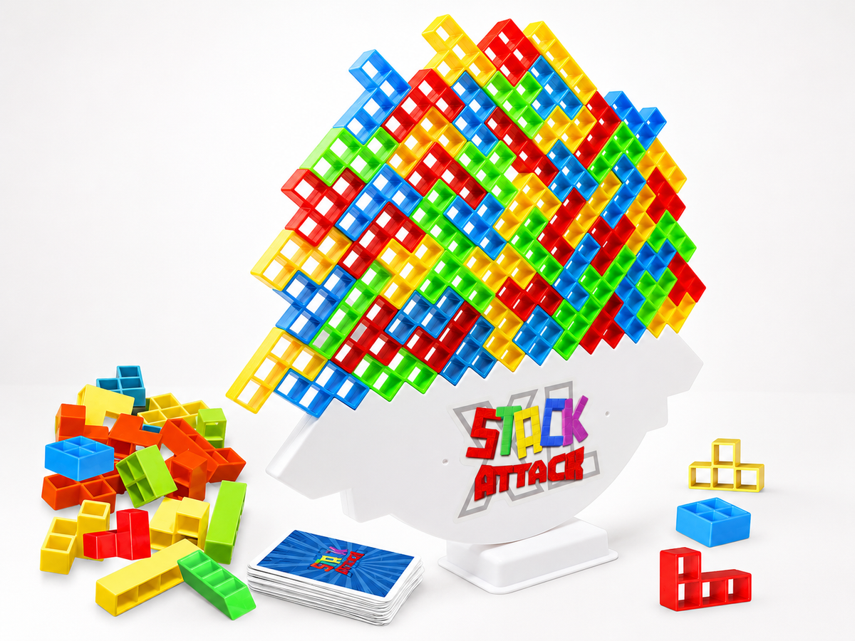 Stacking Tower Game for Kids & Adults Family Fun