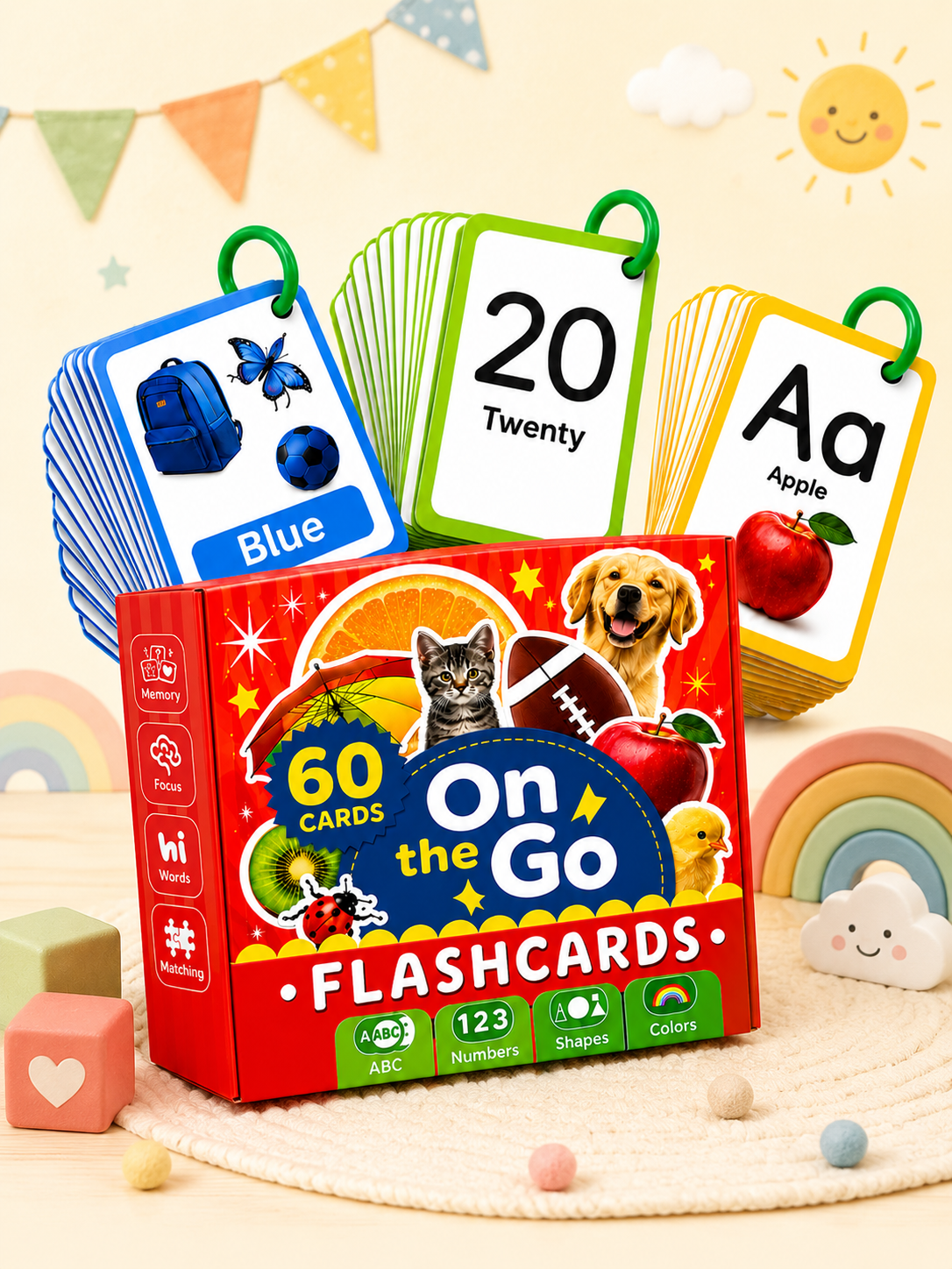 TOYVENTIVE First 250 Thick Toddler Flash Cards