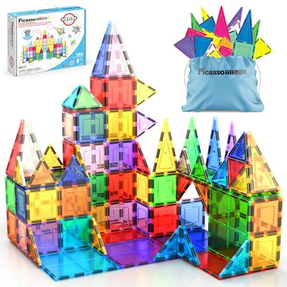 Magnetic Building Tiles 100 Piece Set