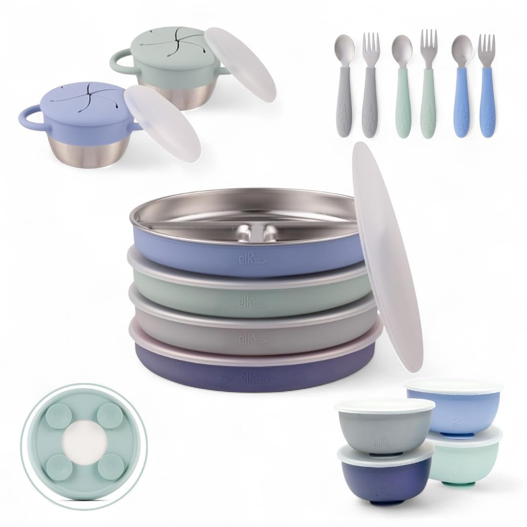 Stainless Steel Kids Mealtime Bundle Set