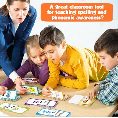 Phonics Flash Cards & Word Building Books for Kids