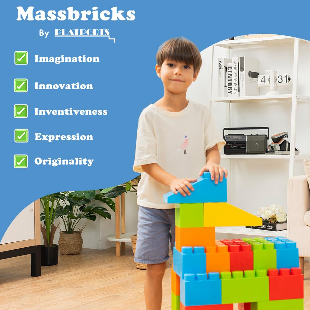 Jumbo Plastic Building Blocks Toy Set