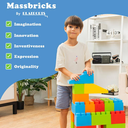 Jumbo Plastic Building Blocks Toy Set