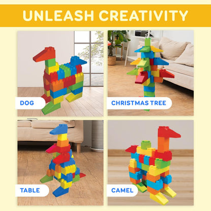 Jumbo Plastic Building Blocks Toy Set