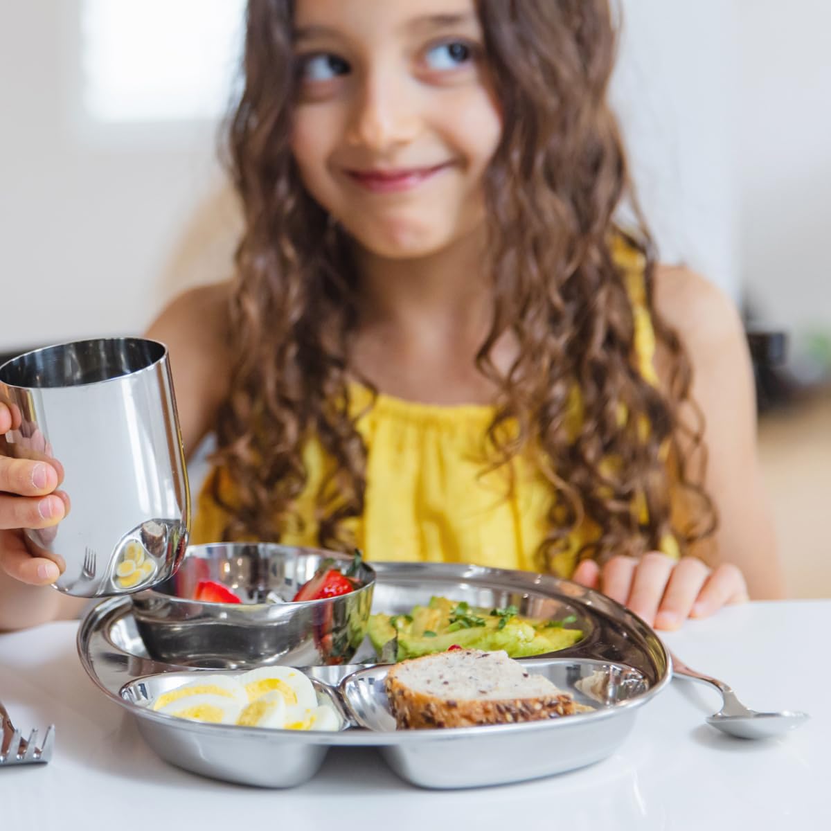Stainless Steel Divided Plates for Kids