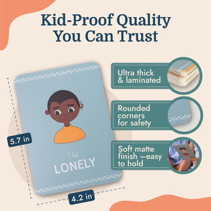 Emotion Flash Cards for Toddlers & Kids Learning