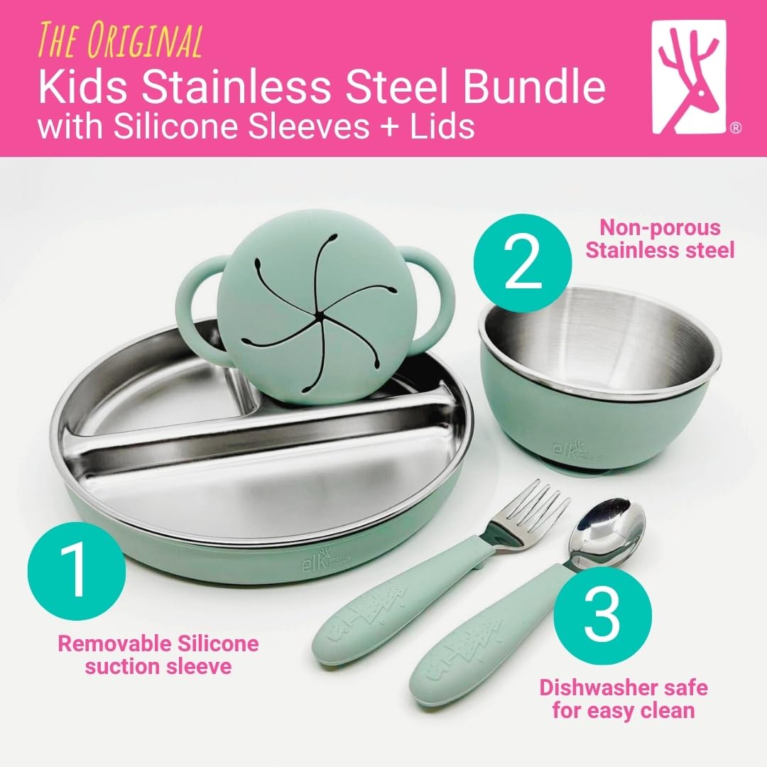 Stainless Steel Kids Mealtime Bundle Set
