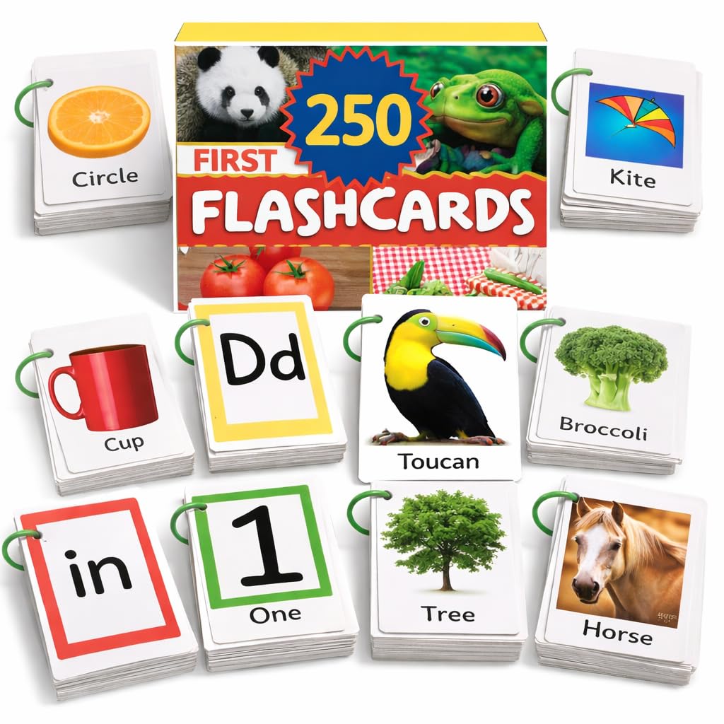 TOYVENTIVE First 250 Thick Toddler Flash Cards