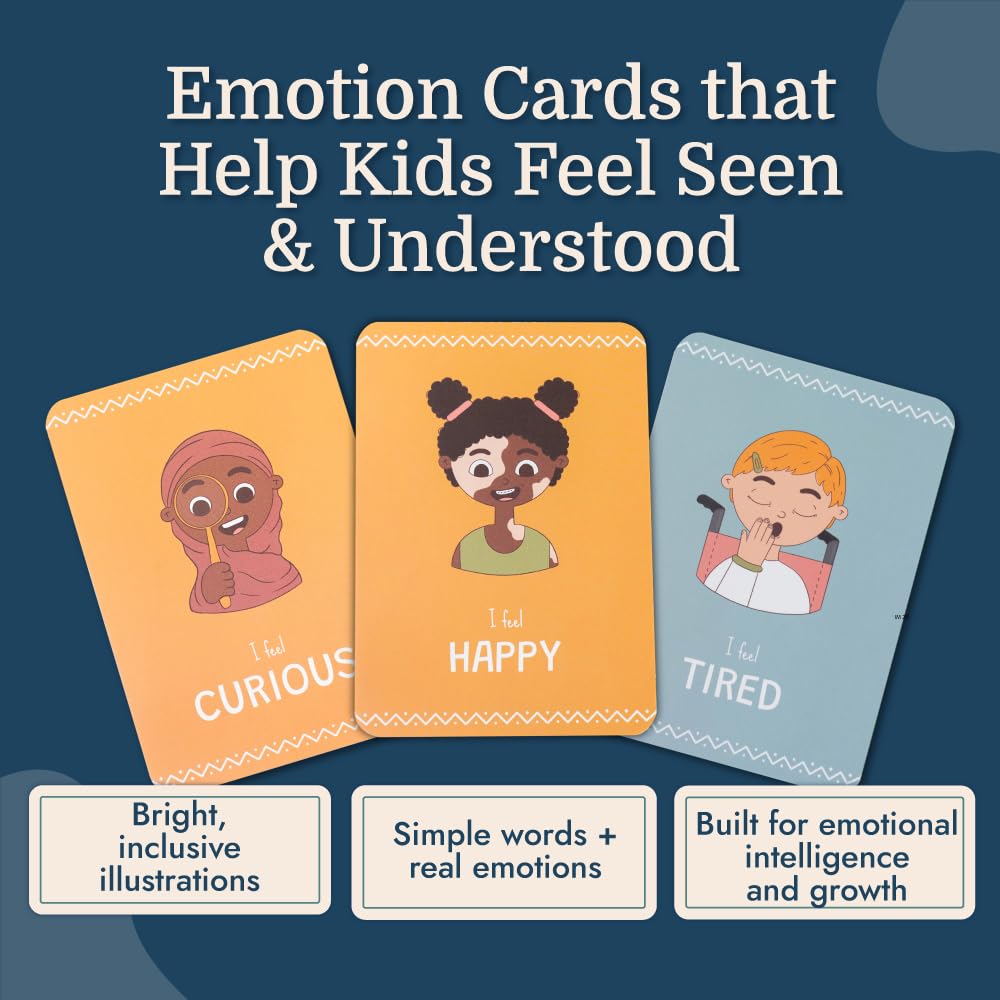 Emotion Flash Cards for Toddlers & Kids Learning