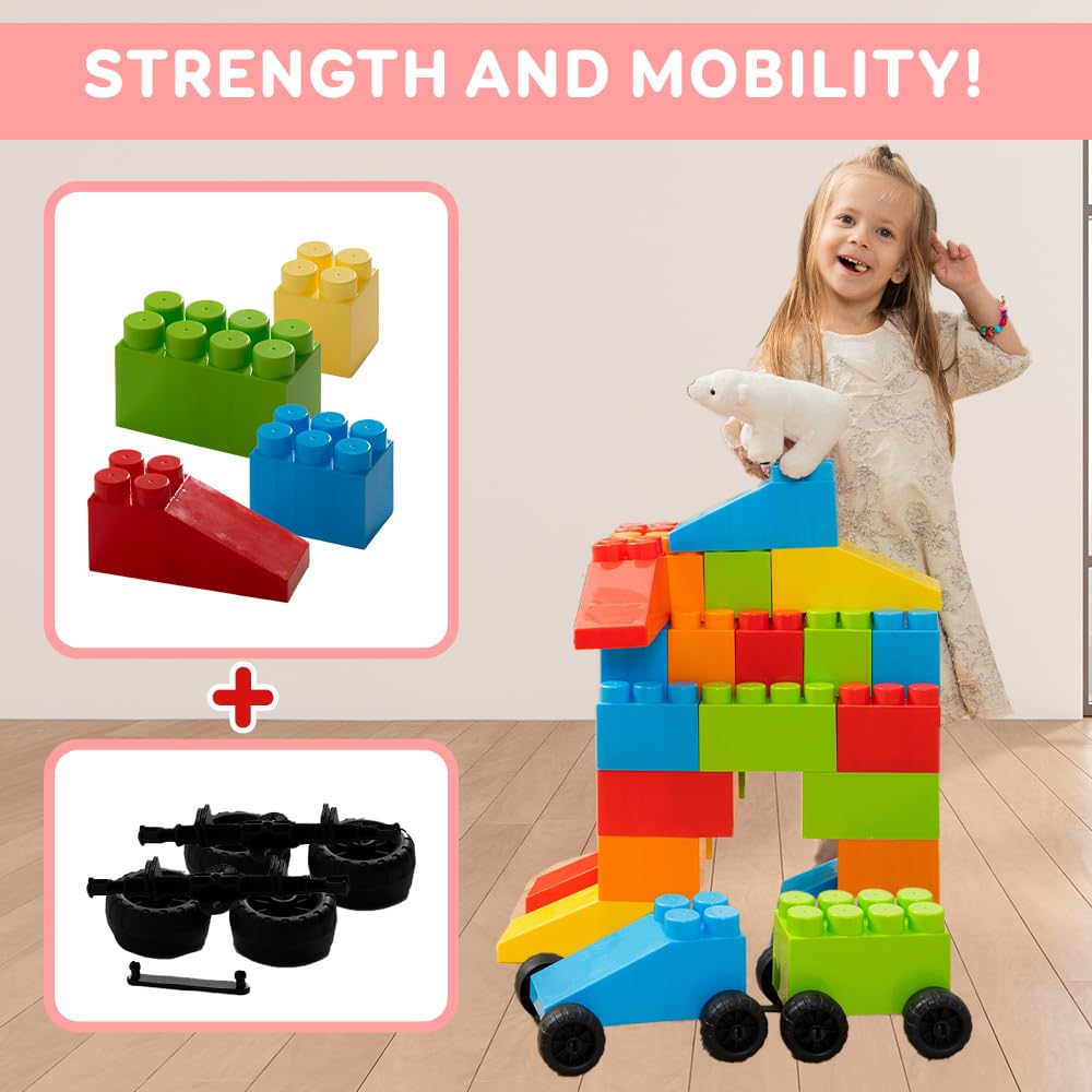 Jumbo Plastic Building Blocks Toy Set
