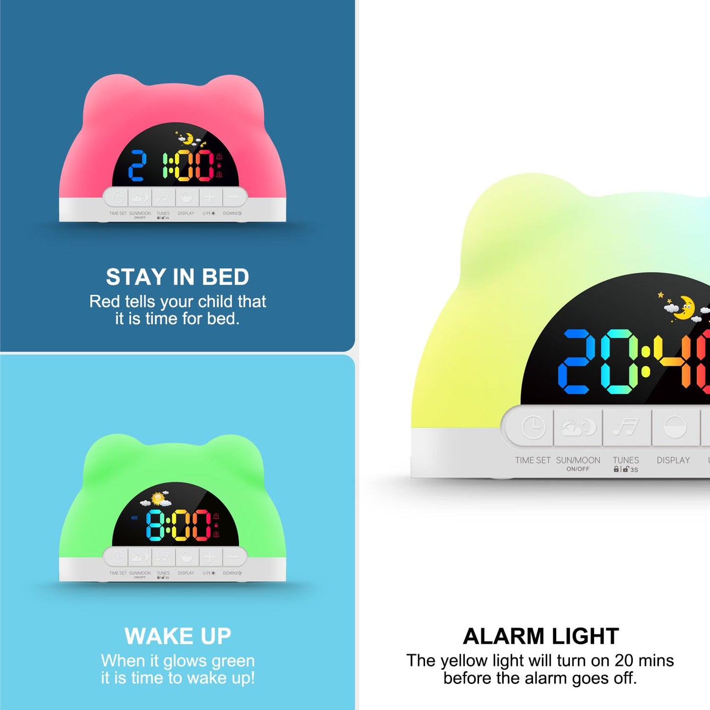 Kids Sleep Trainer Alarm Clock