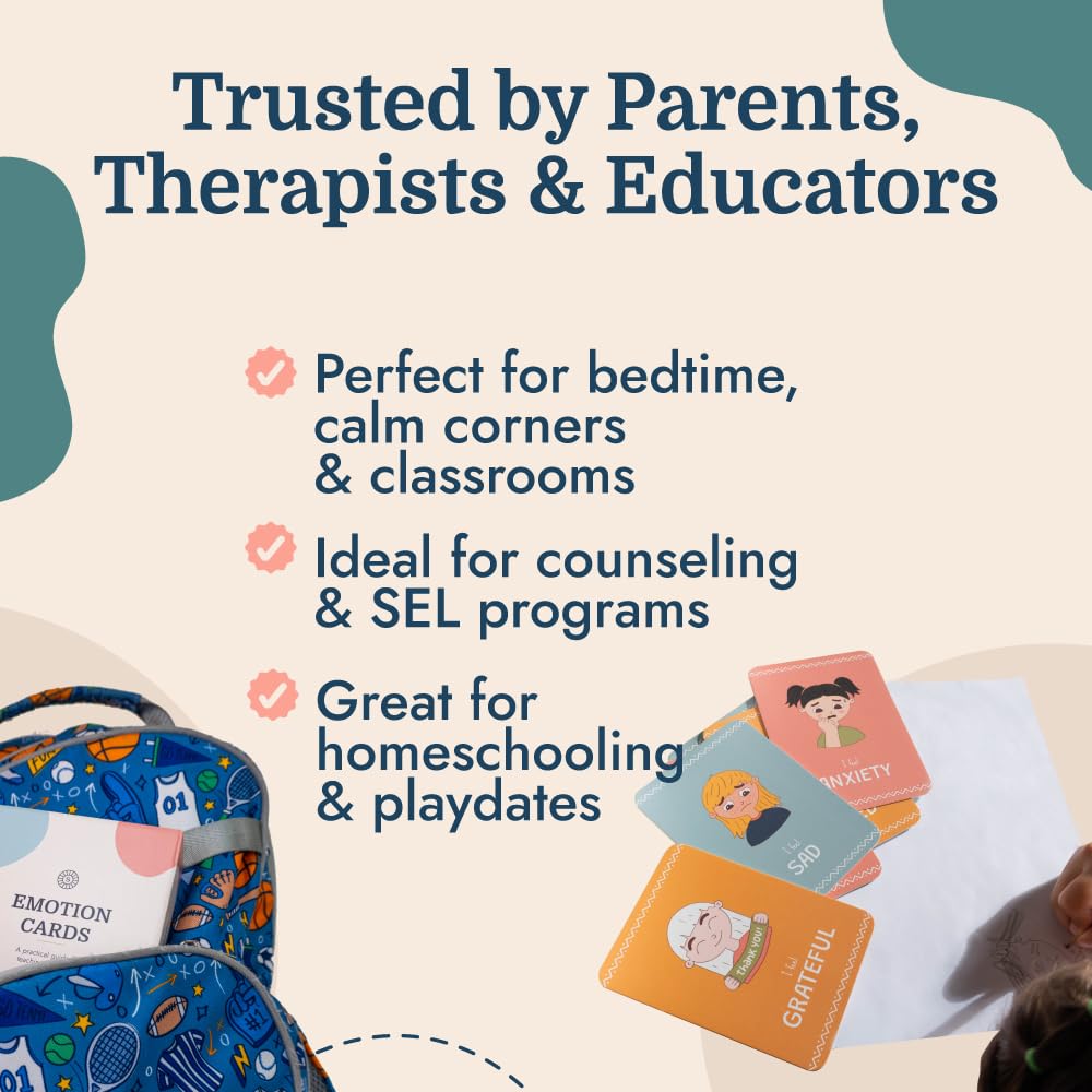 Emotion Flash Cards for Toddlers & Kids Learning