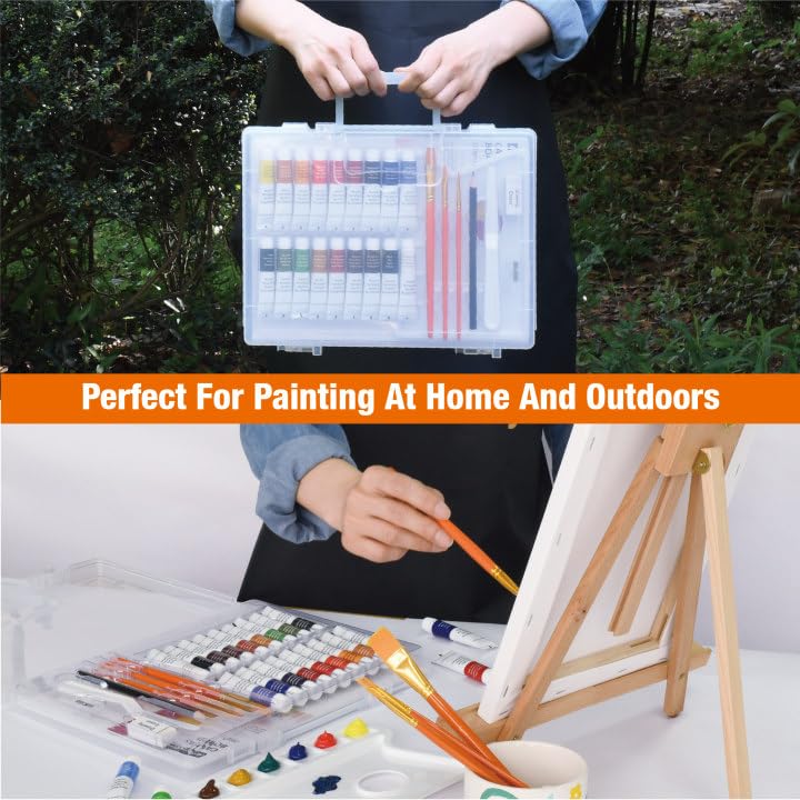 Acrylic Painting Set with Table Easel Kit