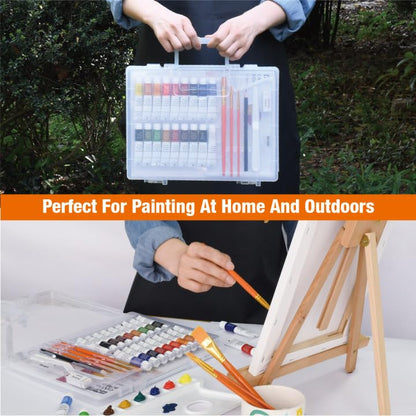 Acrylic Painting Set with Table Easel Kit