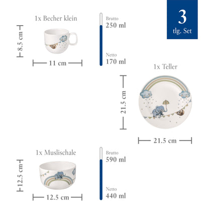 Elephant Kids Porcelain Bowl for Daily Meals
