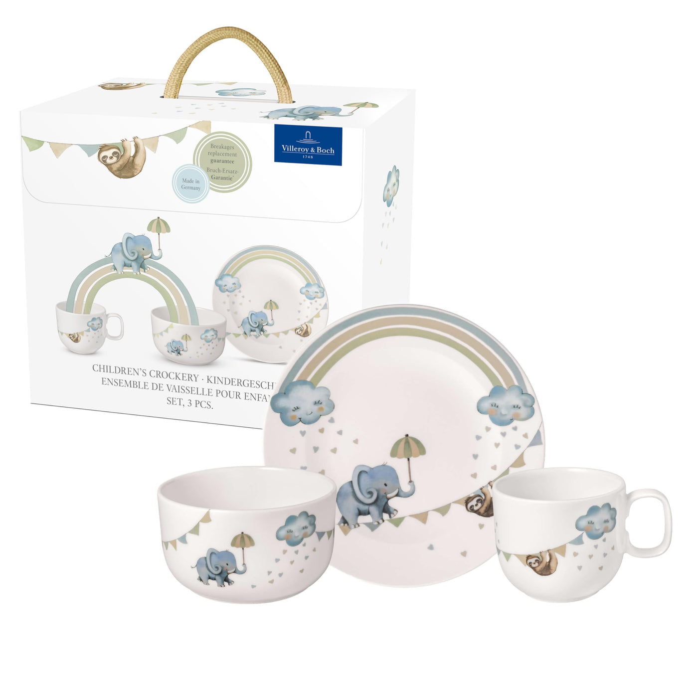 Elephant Kids Porcelain Bowl for Daily Meals
