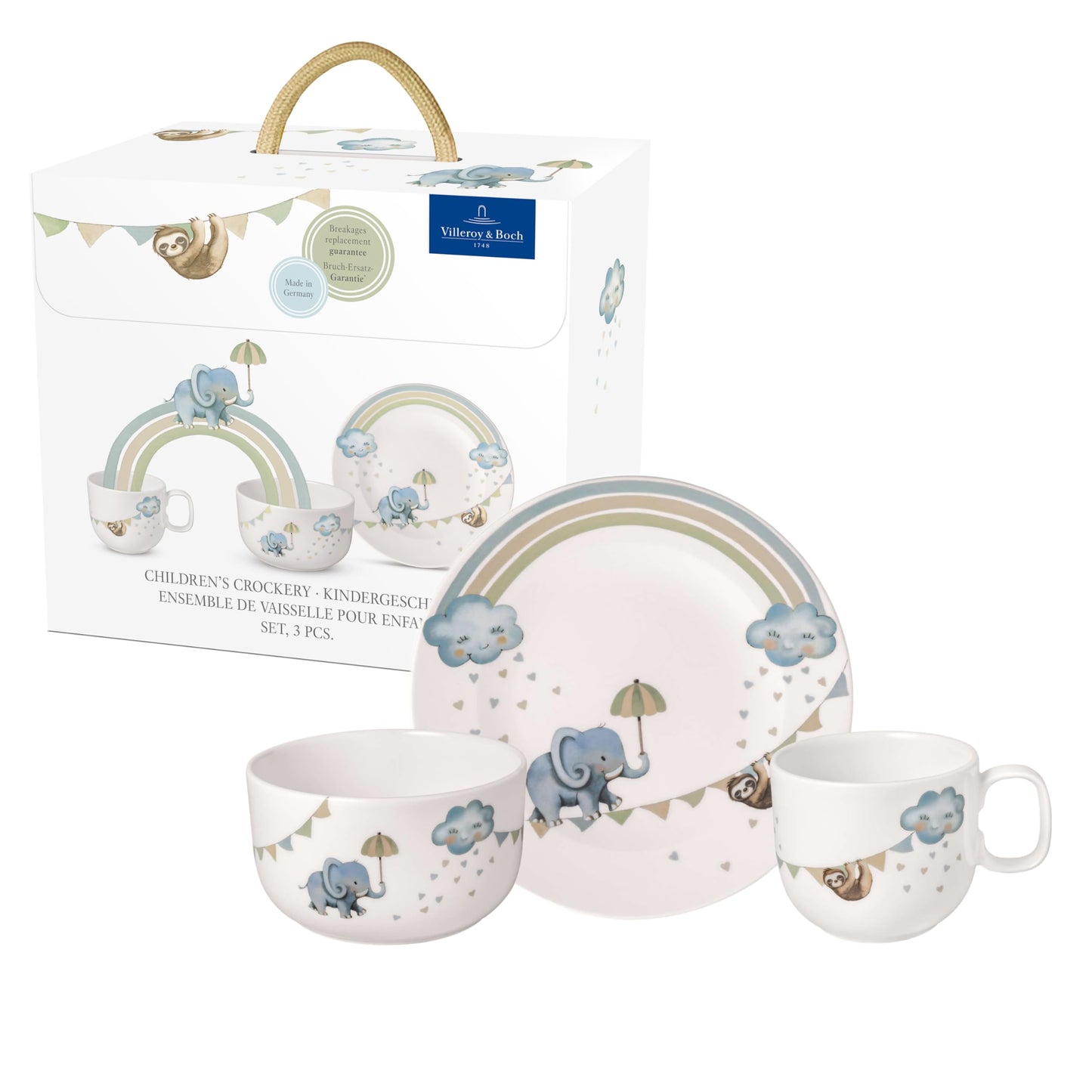 Elephant Kids Porcelain Bowl for Daily Meals