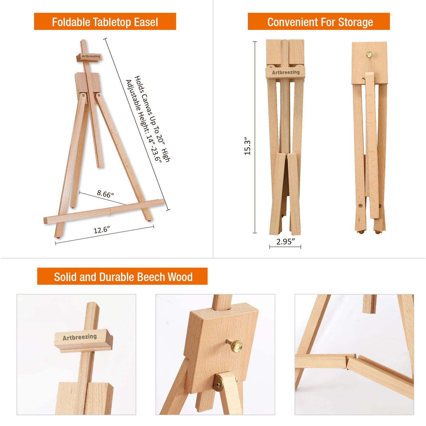 Acrylic Painting Set with Table Easel Kit