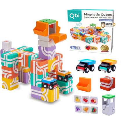 Magnetic Building Tiles Set for Kids