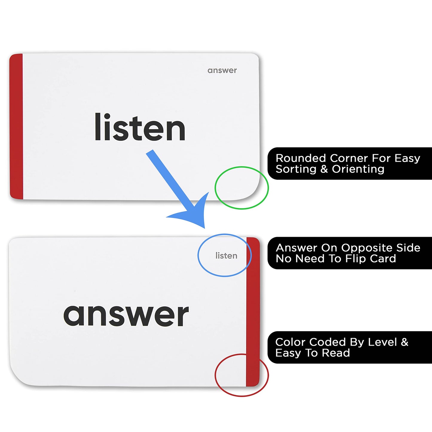 Sight Words Flash Cards for Kids Reading Practice