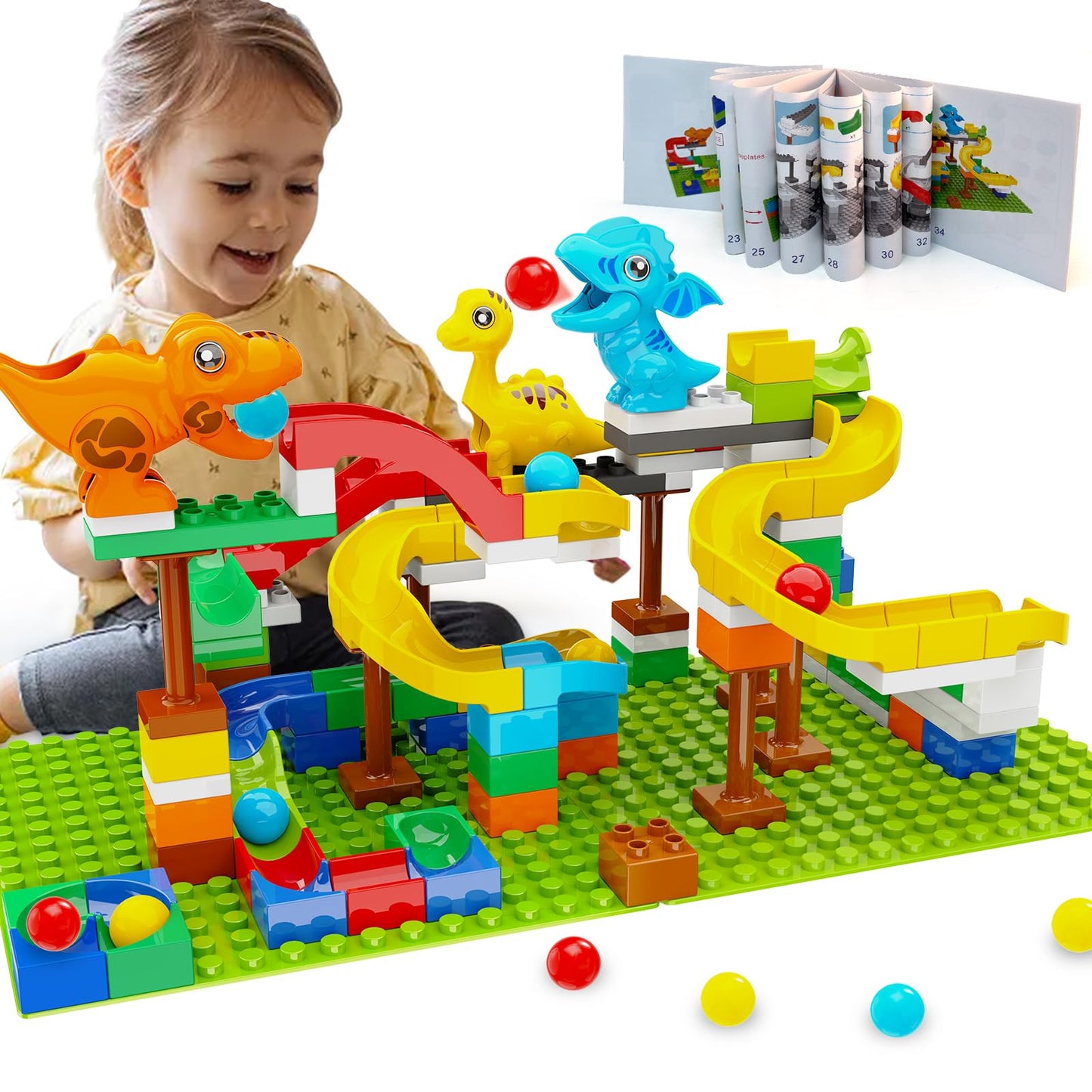 Marble Run Building Blocks Set