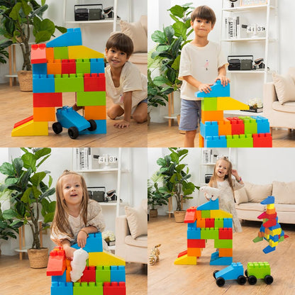 Jumbo Plastic Building Blocks Toy Set