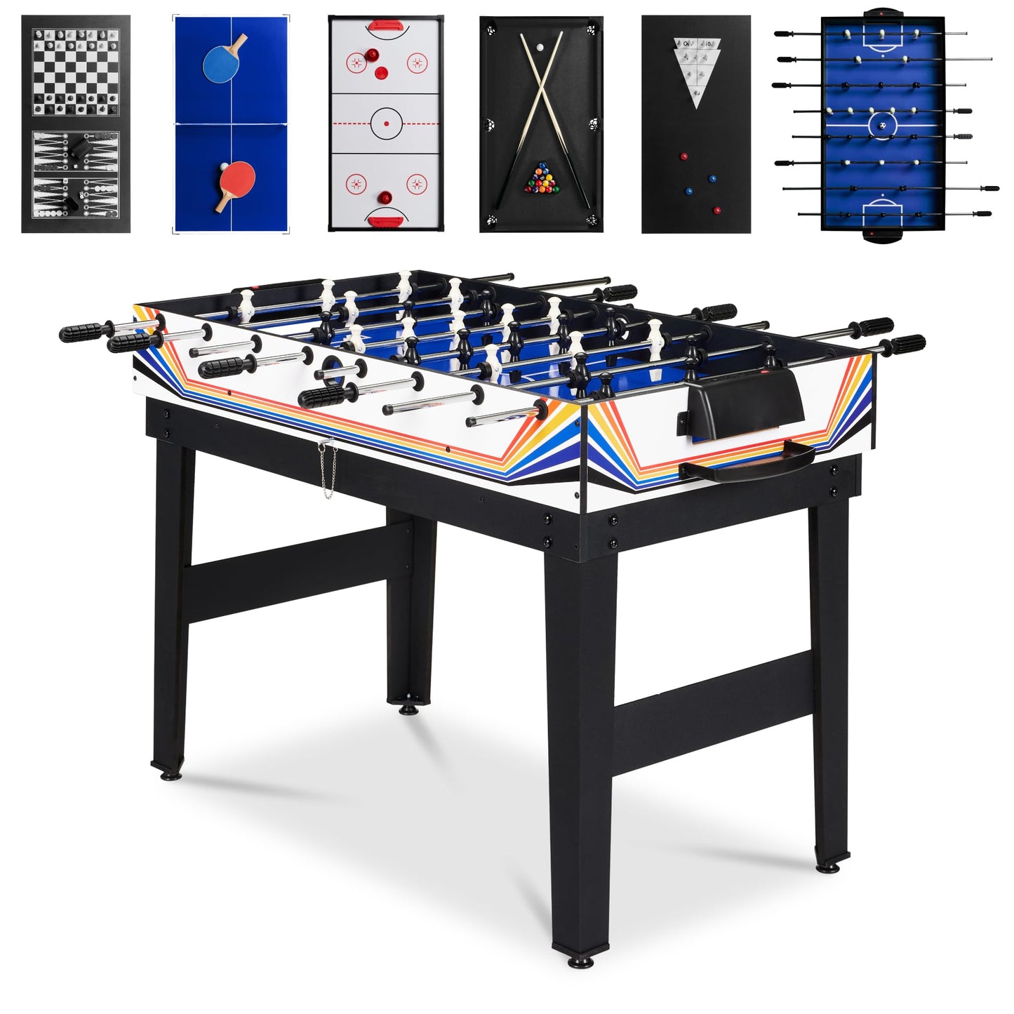 Multi Game Table Set for Family Game Room Fun