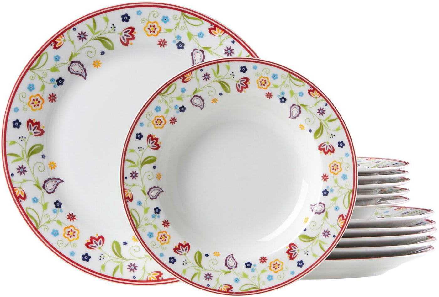 Porcelain Dinnerware Set 12 Piece Table Service