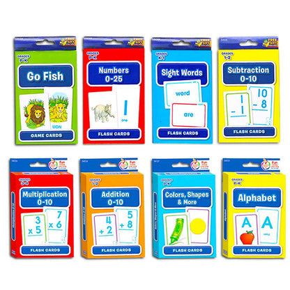 Kindergarten Flash Cards Learning Bundle for Kids