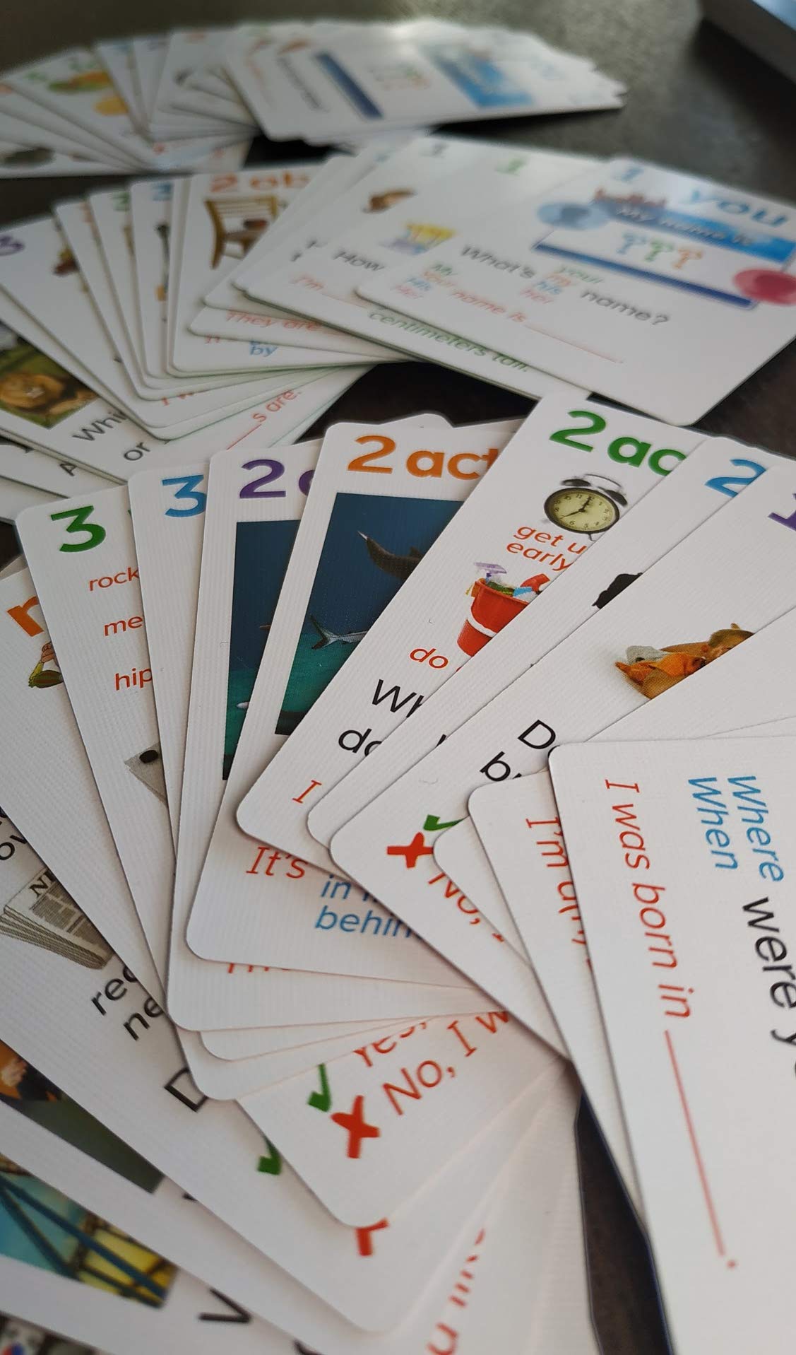 English Q&A Card Game for Kids Learning