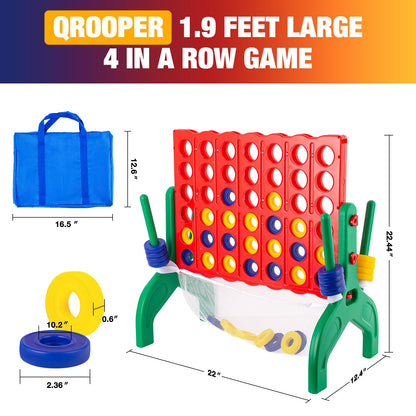 4 In A Row Game Set for Kids & Family Fun