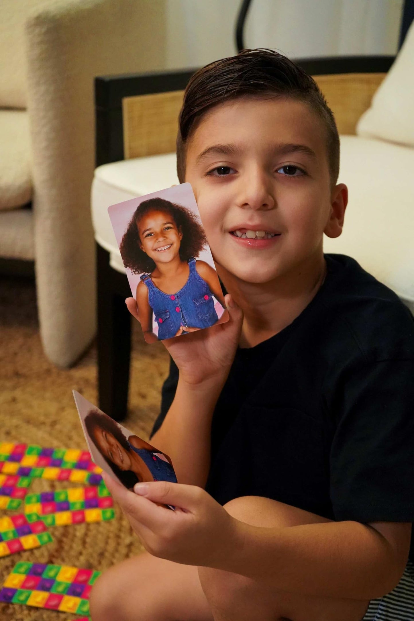 Real Photo Emotion Cards with Matching Game