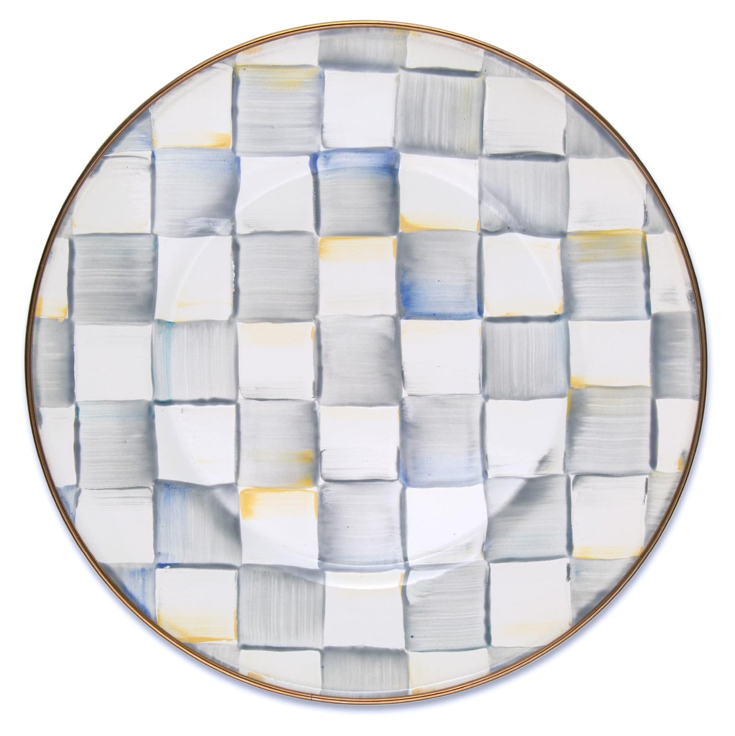 Decorative Enamel Dinner Plate 10 Inch