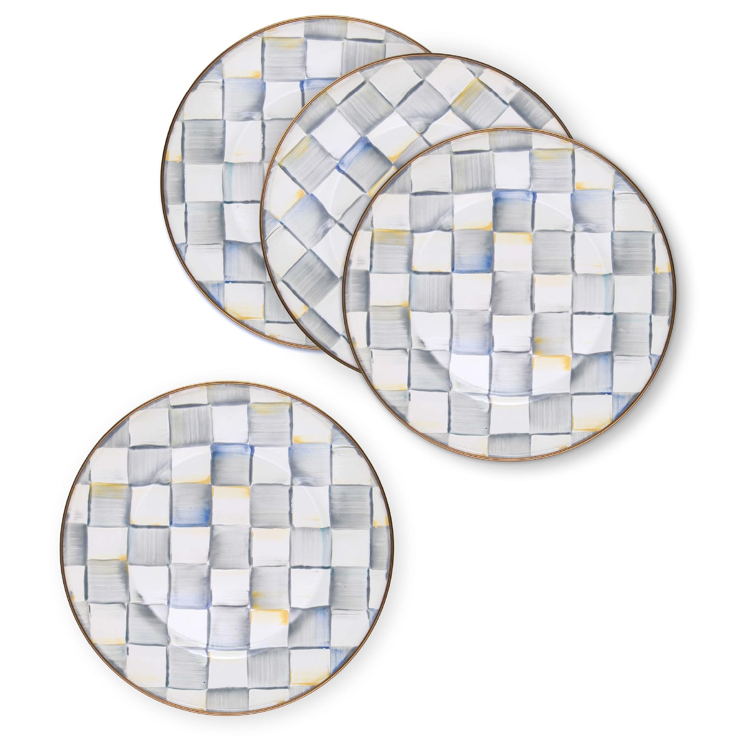 Decorative Enamel Dinner Plate 10 Inch