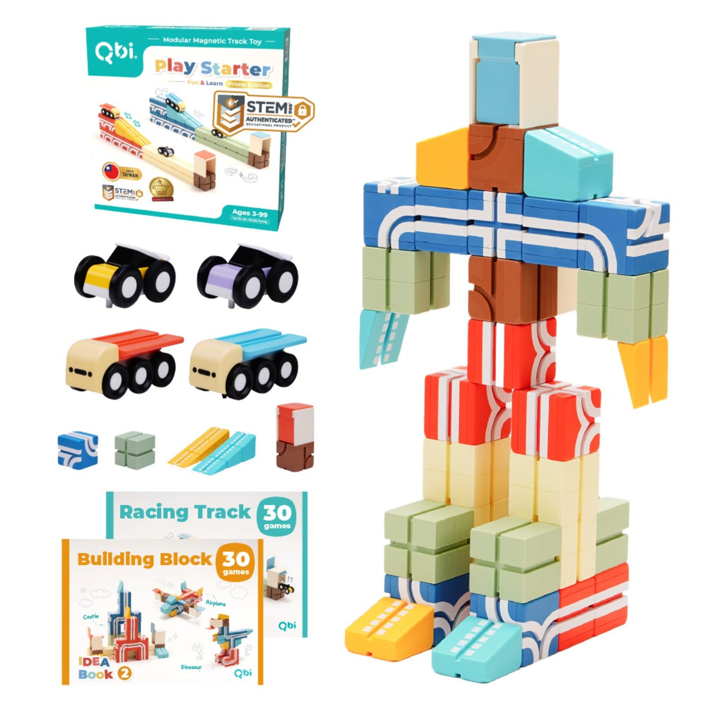 Magnetic Building Tiles Set for Kids