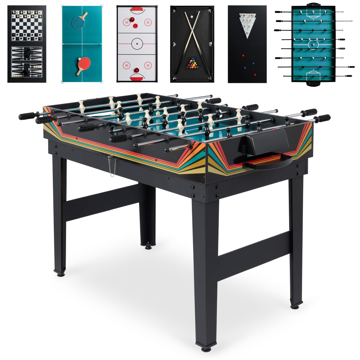 Multi Game Table Set for Family Game Room Fun