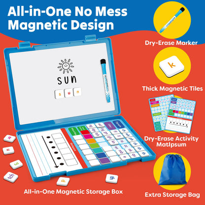 Magnetic Letter Tiles Phonics Game for Kids Learning