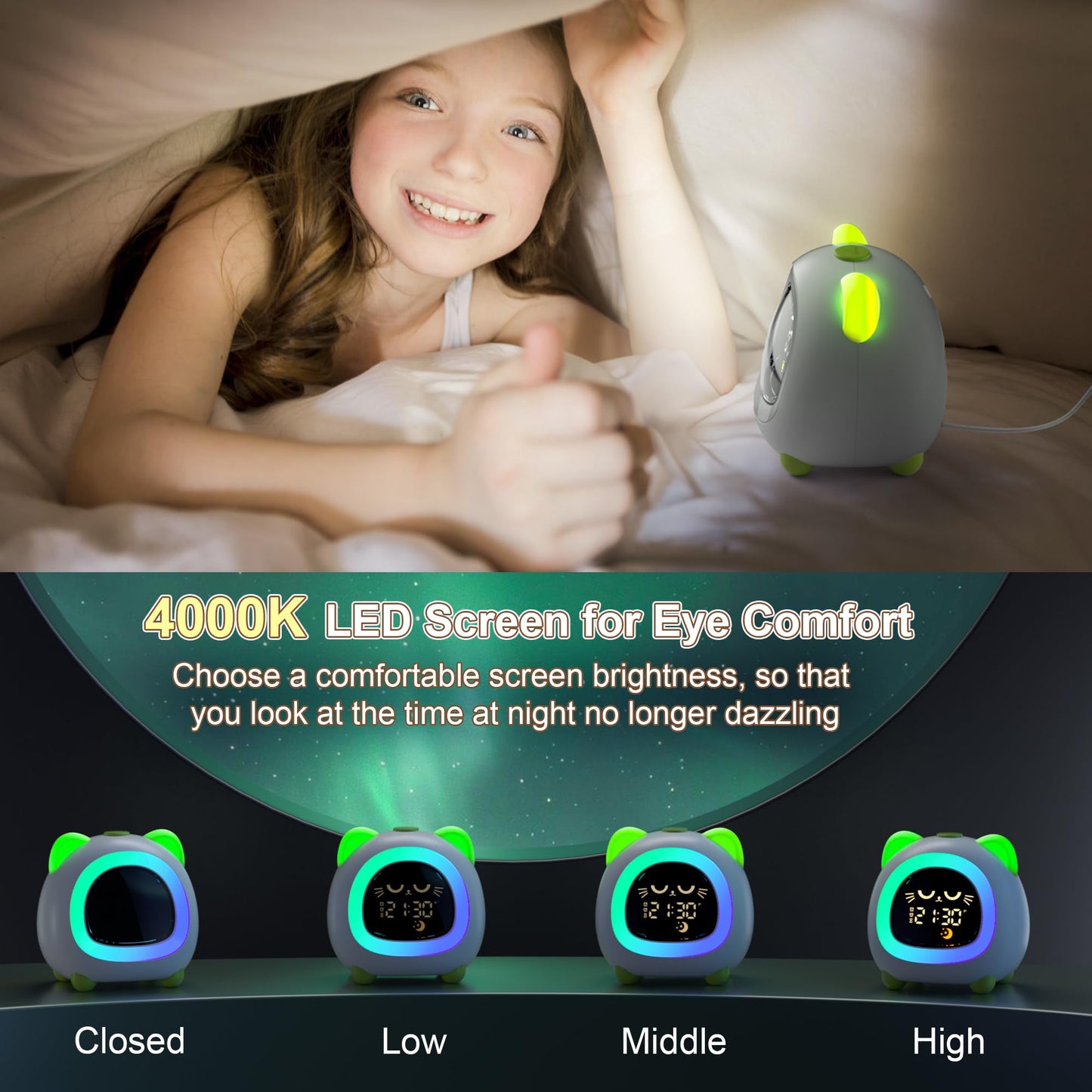Kids Sleep Training Alarm Clock