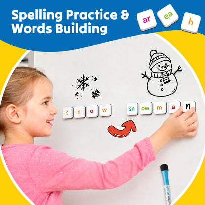 Magnetic Letter Tiles Phonics Game for Kids Learning