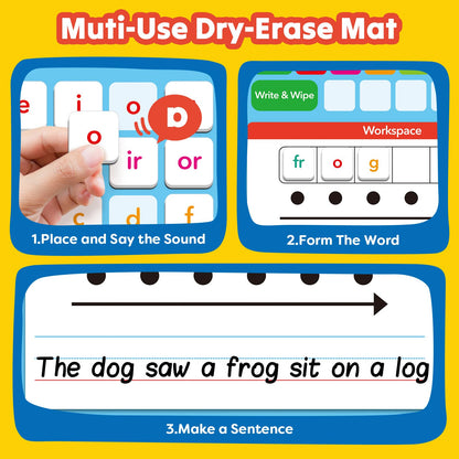 Magnetic Letter Tiles Phonics Game for Kids Learning