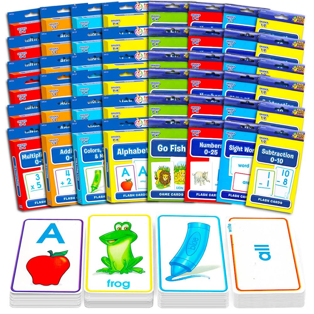 Kindergarten Flash Cards Learning Bundle for Kids