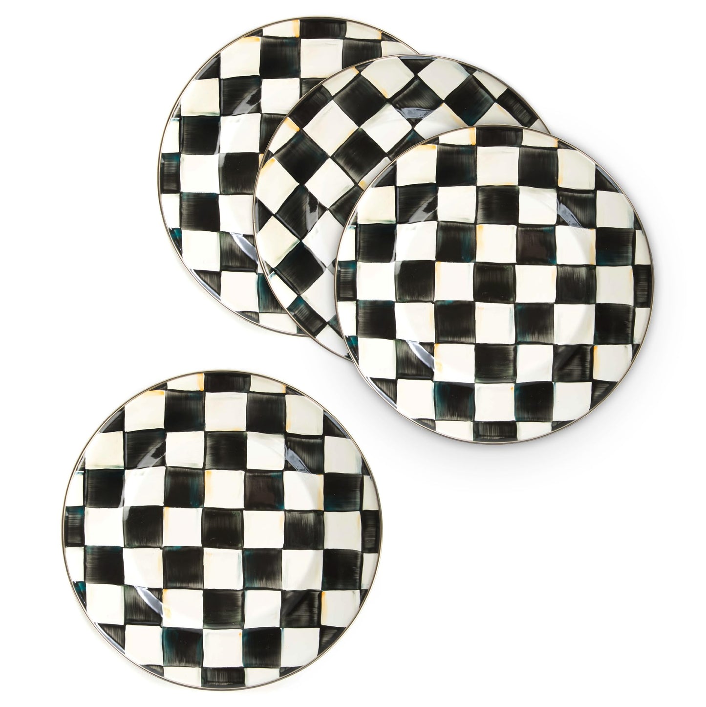 Decorative Enamel Dinner Plate 10 Inch