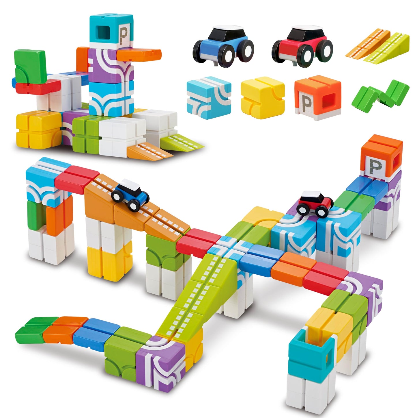 Magnetic Building Tiles Set for Kids