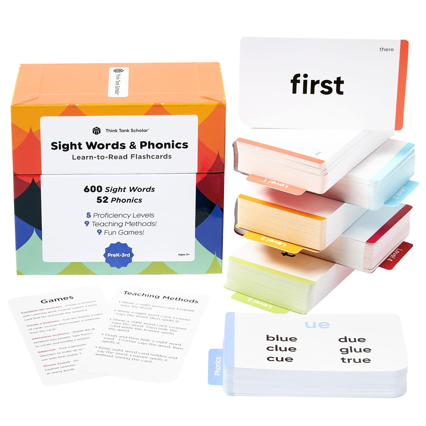 Sight Words Flash Cards for Kids Reading Practice