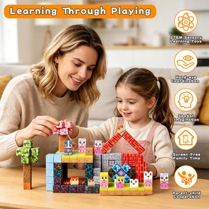Magnetic Building Blocks STEM Toy Set