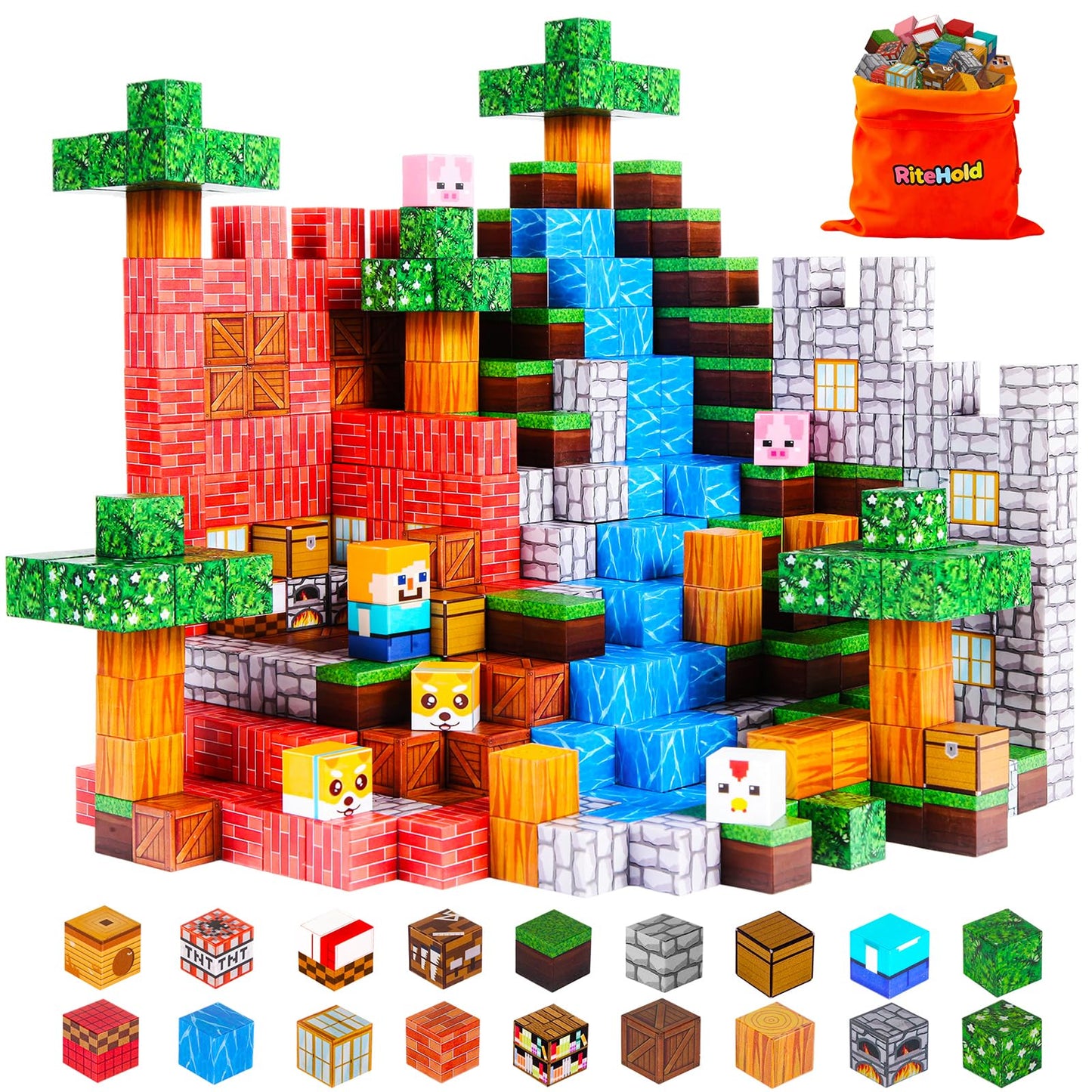 Magnetic Building Blocks STEM Toy Set