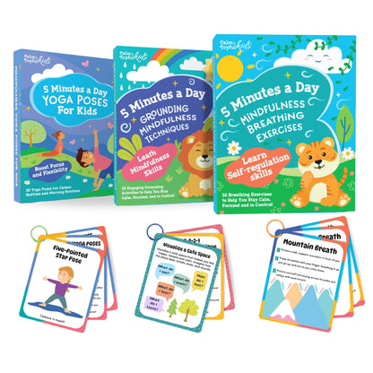 Calm Down Corner Kit with Mindfulness Cards for Kids